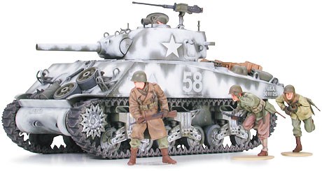 Byggmodell stridsvagn - Sherman M4A3 105mm Howitzer - 1:35 - Tamiya