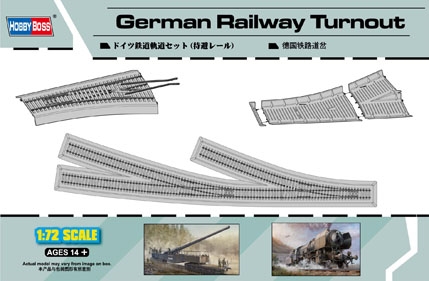 Byggsats Räls - Railway Turnout - 1:72 - HobbyBoss