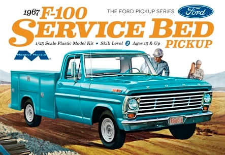 Byggsats bil - 1967 Ford F100 Service Bed Pickup 1:25 Moebius