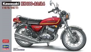 Byggmodell motorcykel - Kawasaki Kh400-A3/A4 - 1:12 - Hasegawa