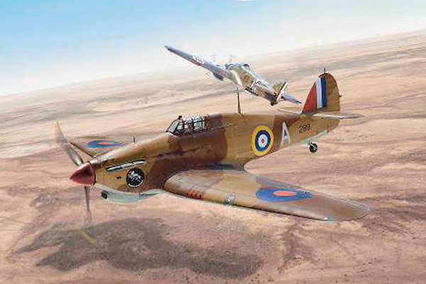 Byggmodell flygplan - HURRICANE MK.I - 1:48 - Italieri