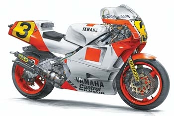 Byggmodell motorcykel - Yamaha Yzr500 - 1:12 - Hasegawa