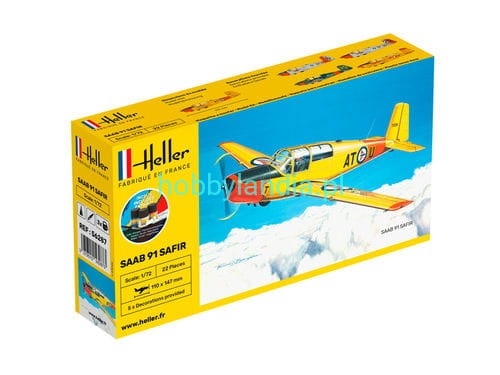 Byggmodell flygplan - SAAB Safir - 1:72 - Heller