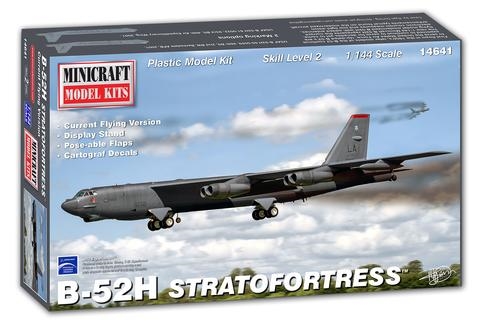 Byggmodell flygplan - B-52 H USAF - 1:144 - Minicraft