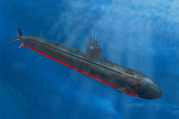 Byggmodell ubåt - USS Los Angeles Class - 1:350 - HobbyBoss