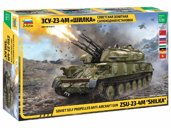 Byggmodell stridsfordon - ZSU-23-4M Shilka - 1:35 - Zvezda
