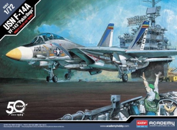 Byggmodell flyg - USN F-14A VF-143 Pukin Dogs - 1:72 - AC