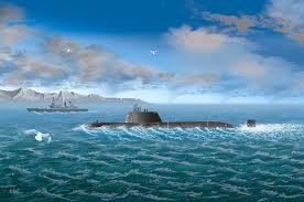 Byggmodell ubåt - HMS Astute - 1:700 - HobbyBoss
