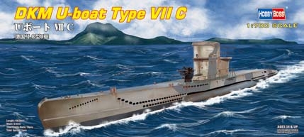 Byggmodell ubåt - DKM U-Boat Type VII C - 1:700 - HobbyBoss