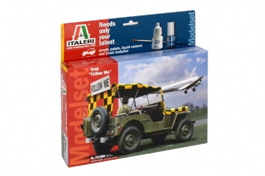 Byggmodell bil - Willys Jeep Complete Set - 1:35 - Italieri