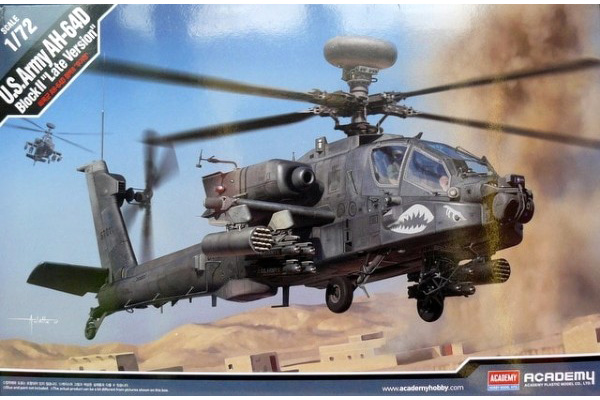 Byggmodell helikopter - AH-64D Block II Late Ver. - 1:72 - Ac