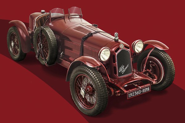 Byggmodell bil - Alfa Romeo 8C 2300 Roadster 100th - 1:12 - Italieri