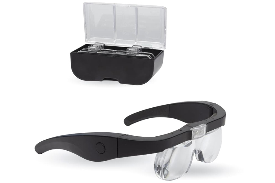 Pro LED Magnifier Glasses w. 4 Lenses - ModelCraft