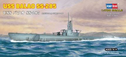 Byggmodell ubåt - USS Balao Ss-285 - 1:700 - HobbyBoss