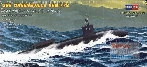 Byggmodell ubåt - USS Greeneville SNN-772 - 1:350 - HobbyBoss