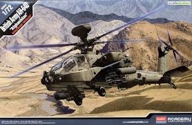 Byggmodell helikopter - Ah-64D Royal Army - 1:72 - Academy