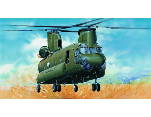 Byggmodell helikopter - Ch-47D Chinook - 1:35 - Trumpeter