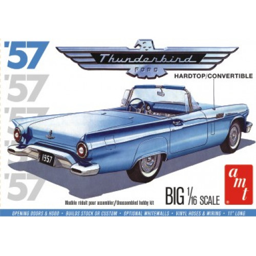 Byggmodell bil - 1957 Ford Thunderbird - 1:16 - AMT