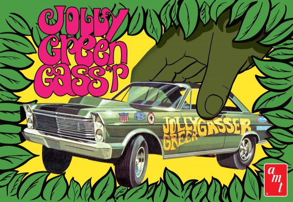 Byggmodell bil - 1965 Ford Galaxie Jolly Green Gasser - 1:25 - AMT