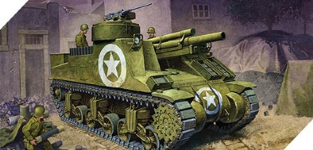 Byggmodell stridsvagn - M7 PRIEST - 1:35 - Academy
