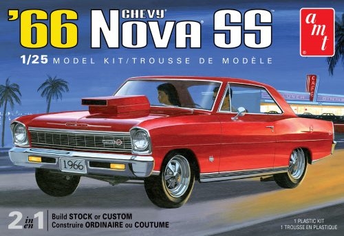 Byggmodell bil - 1966 Chevy Nova SS - 1:25 - AMT