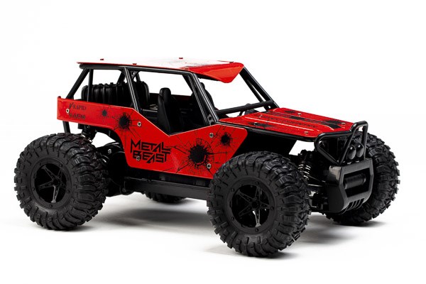 Radiostyrd bil - Metall Beast Röd - 2,4Ghz - 1:16 - RTR