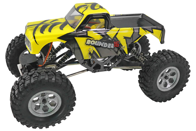 Radiostyrda bilar - 1:16 - Bounder Crawler 16 - Yellow - 2,4Ghz - RTR