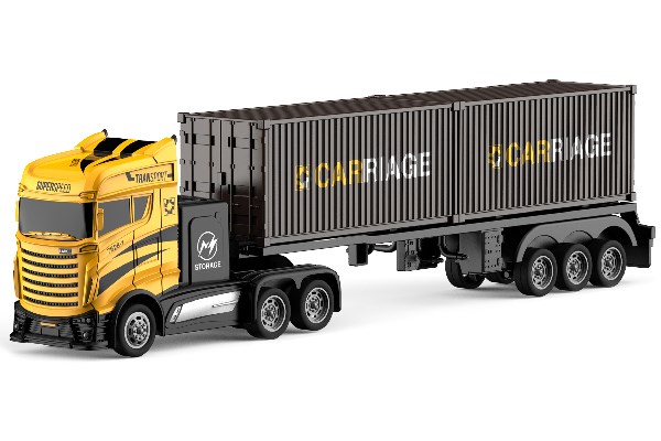 Lastbil Container - 2,4Ghz - Gul - 1:16 - RTR