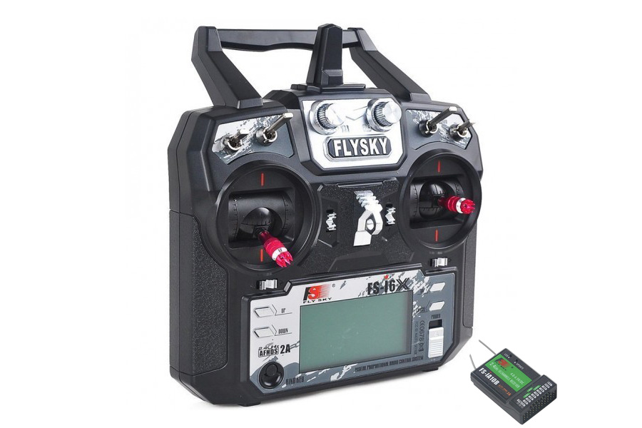 Sändarpaket - FlySky FS-I6X + IA10B - 10CH - 2,4GHz