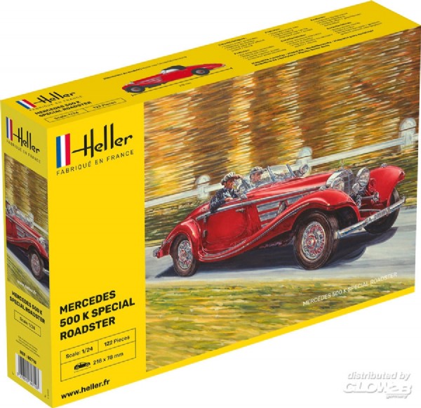 Byggmodell bil - 500 K Special Roadster - 1:24 - Heller