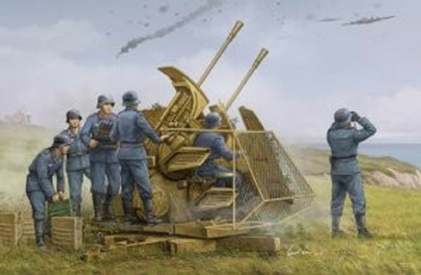 Byggmodell stridsfordon - 37mm Flak 43 Zwilling - 1:35 - Trumpeter