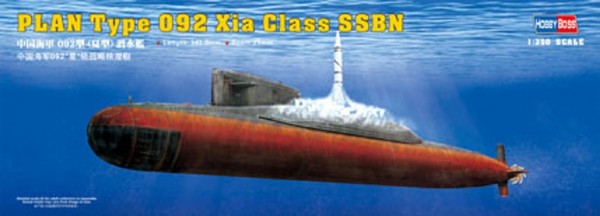 Byggmodell ubåt - PLAN Type 092 Xia Class - 1:350 - HobbyBoss