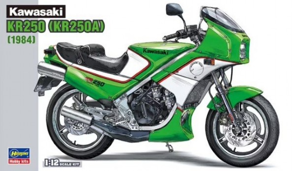 Byggmodell motorcykel - Kawasaki KR250A - 1:12 - Hasegawa