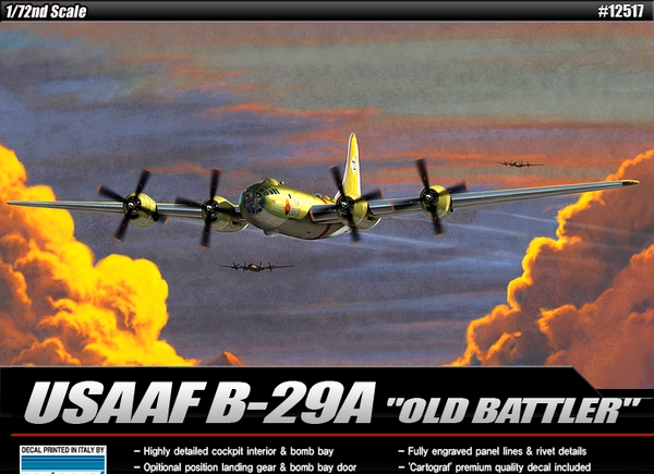 Byggmodell - USAAF B-29A Old Battler - 1:72 - Academy