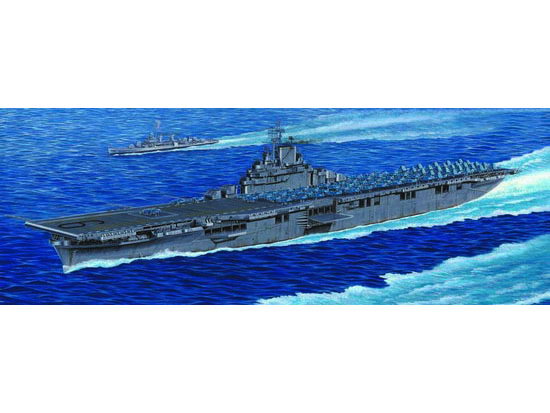 Byggmodell krigsfartyg - USS CV-9 Essex - 1:350 - Trumpeter