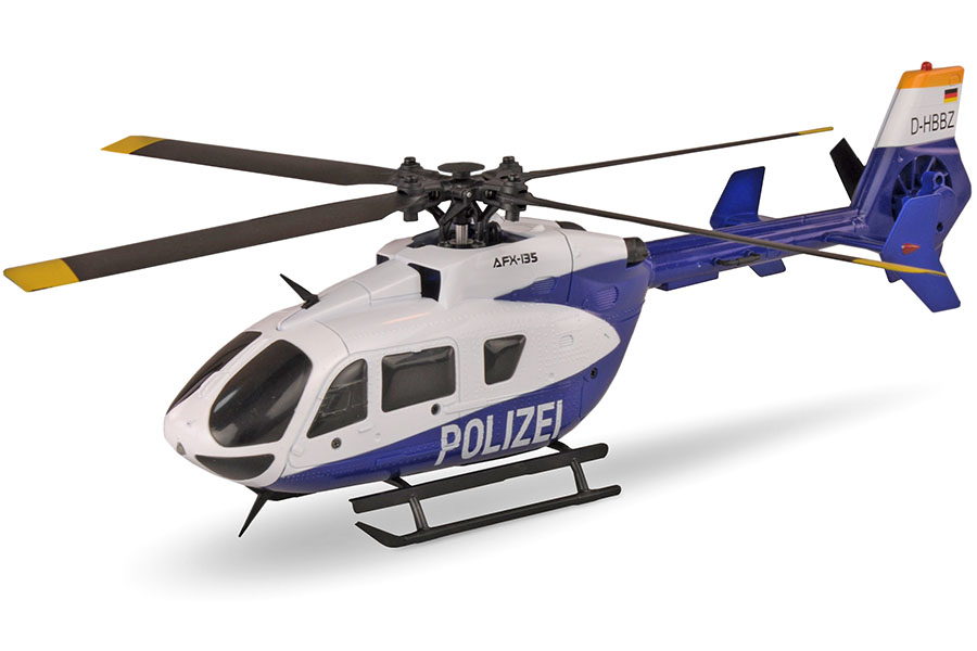 Radiostyrd helikopter - AFX-135 Polizie - 2,4Ghz - 6G - 4ch - RTF