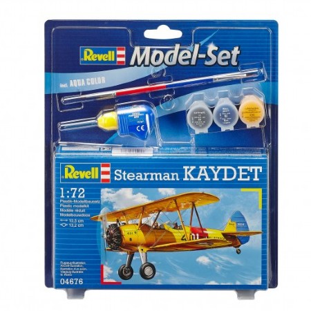 Byggmodell Starter Set - Stearman Kaydet, 1:72, Revell, 04676