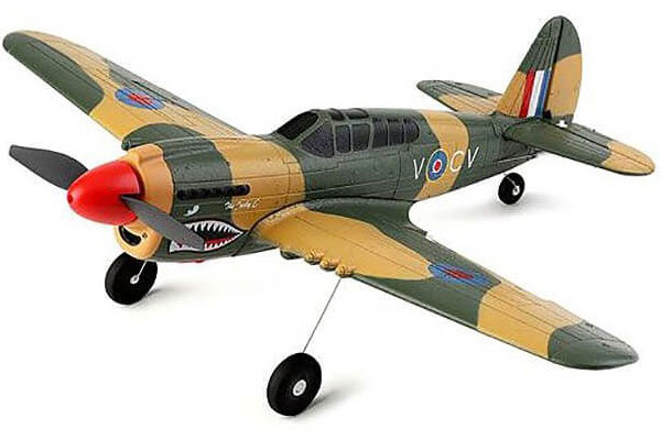 Radiostyrt flygplan - Mini P-40 Warhawk BL - 4 kanals - 2,4Ghz - SRTF