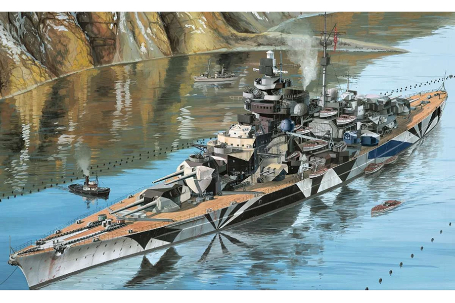 Krigsfartyg - German Battleship WWII Tirpitz - 1:350 - Revell