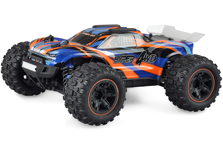 Radiostyrd bil - 1:16 - Hyper GO Truggy 4wd - 2,4Ghz - Blåorange - RTR