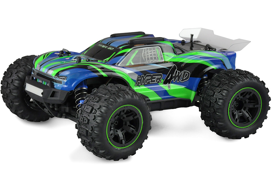 Radiostyrd bil - 1:16 - Hyper GO Truggy 4wd - 2,4Ghz - Blågrön - RTR