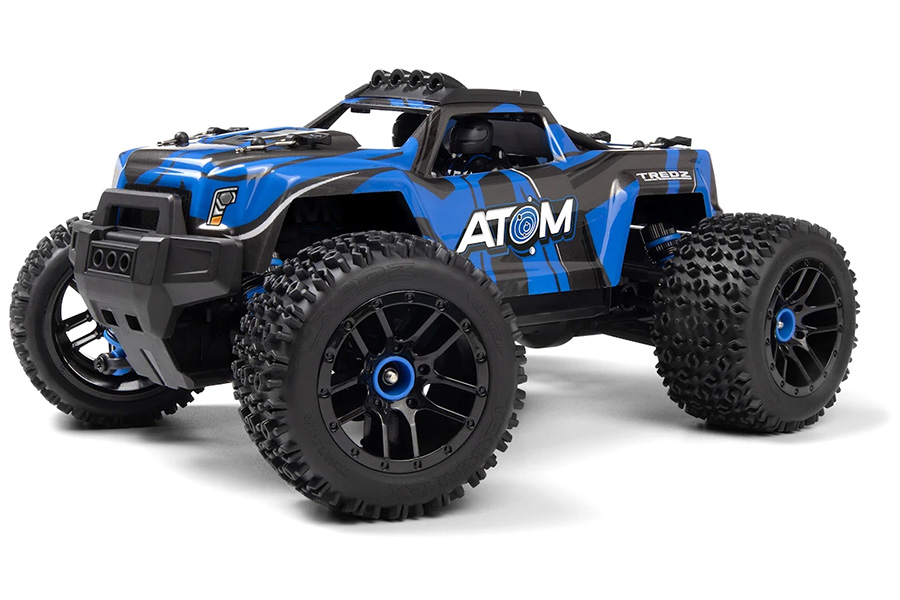 Radiostyrd bil - Maverick RC Atom AT1 Blue 4WD - 1:18 - 2,4Ghz - RTR