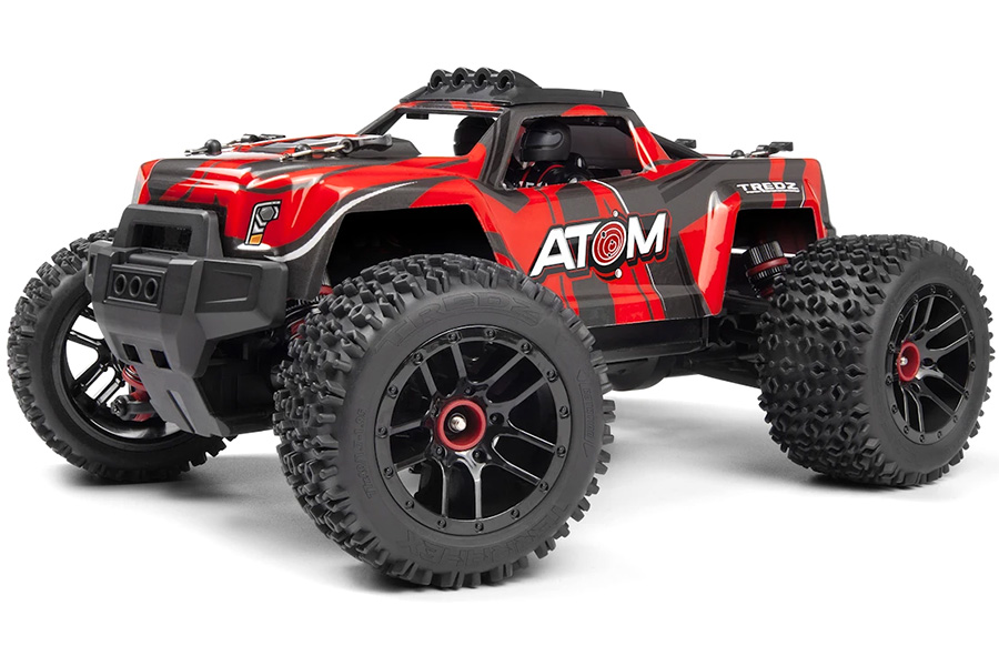 Radiostyrd bil - Maverick RC Atom AT1 Red 4WD - 1:18 - 2,4Ghz - RTR