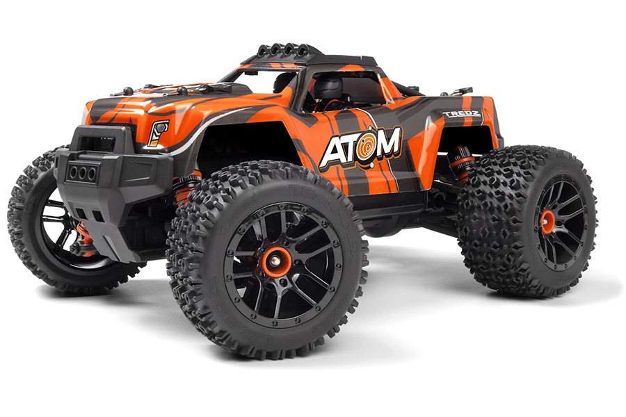 Radiostyrd bil - Maverick RC Atom AT1 Orange 4WD - 1:18 - 2,4Ghz - RTR