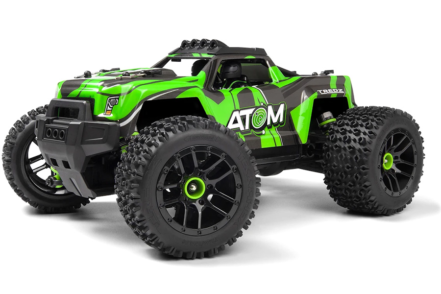 Radiostyrd bil - Maverick RC Atom AT1 Green 4WD - 1:18 - 2,4Ghz - RTR