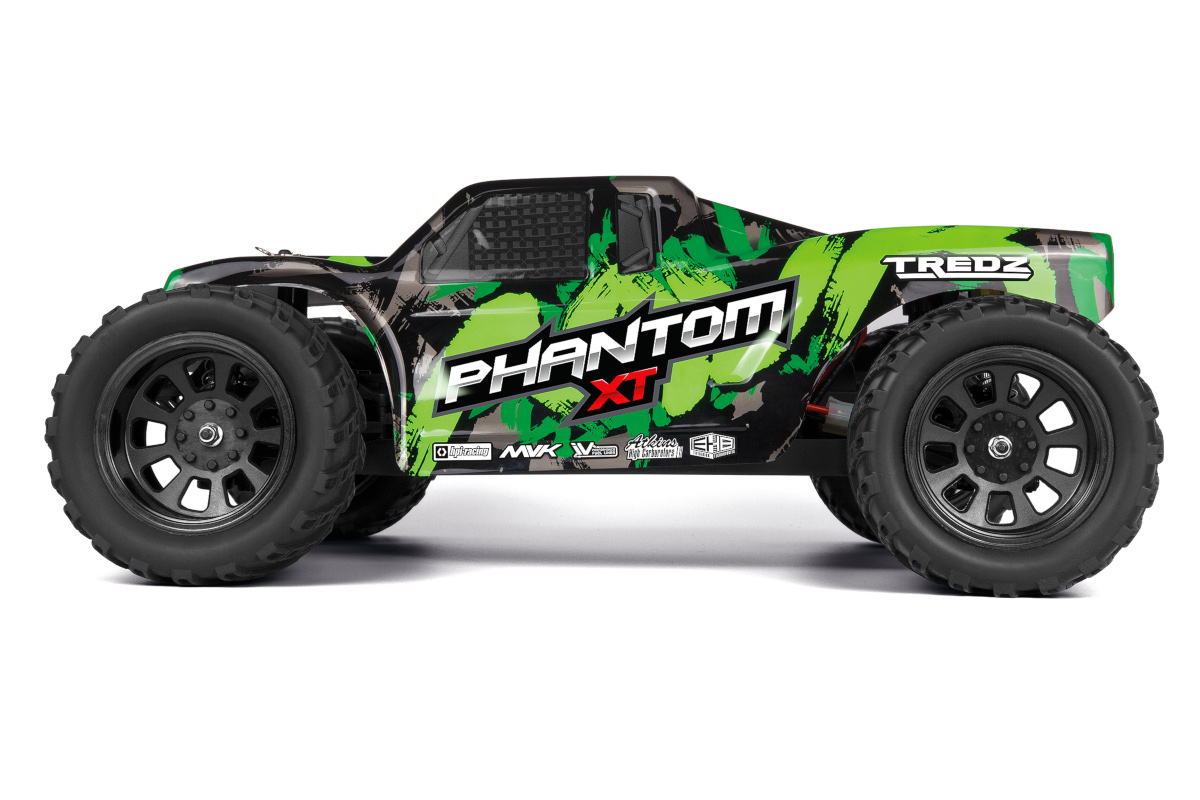 Radiostyrda bilar - 1:10 - Maverick Phantom XT 4wd - 2,4Ghz - Grön - RTR