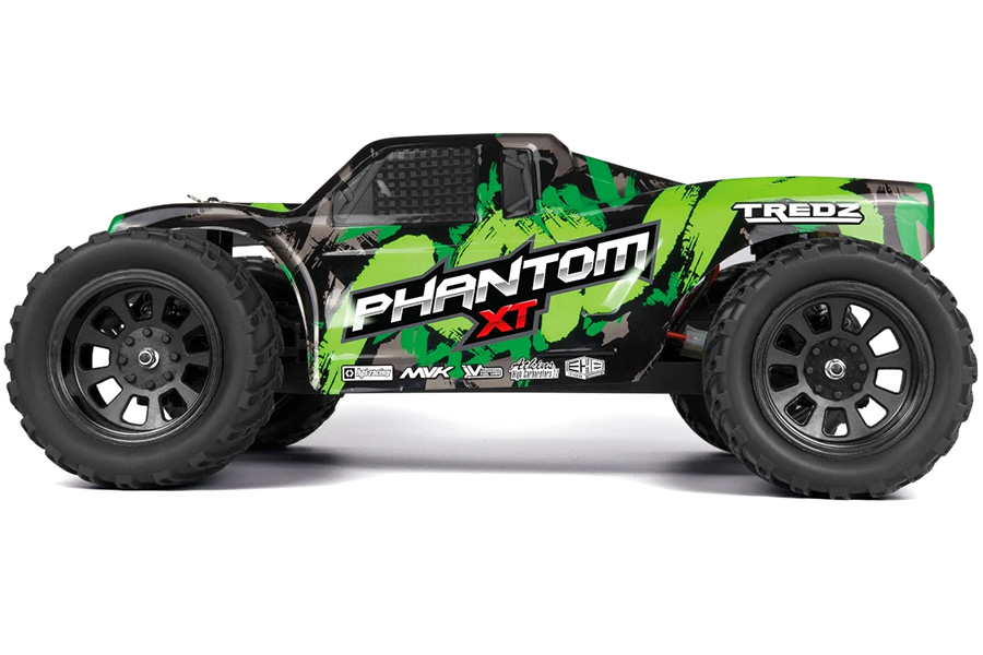 Radiostyrda bilar - 1:10 - Maverick Phantom XT 4wd - 2,4Ghz - Grön - RTR