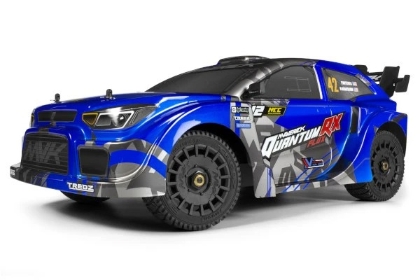 RC bil - 1:8 - QuantumRX Flux 4S Rally Car BL - Blå - 4WD - 2,4Ghz - ARTR