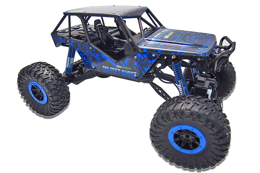 Radiostyrda bilar - 1:10 - Crazy Rock Crawler Blue - 4WD - 2,4Ghz - RTR
