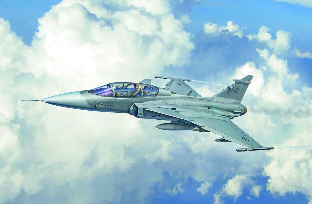 Modellflygplan - Jas-39D Gripen twin seater - 1:48 - Italeri